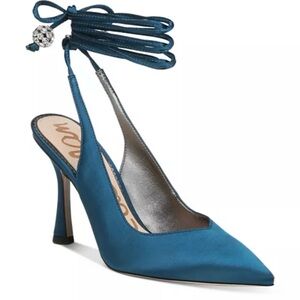 Sam Edelman Women's Harvie Pointed Toe Ankle Tie Pumps